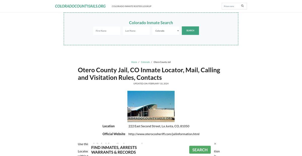Preview of coloradocountyjails.org