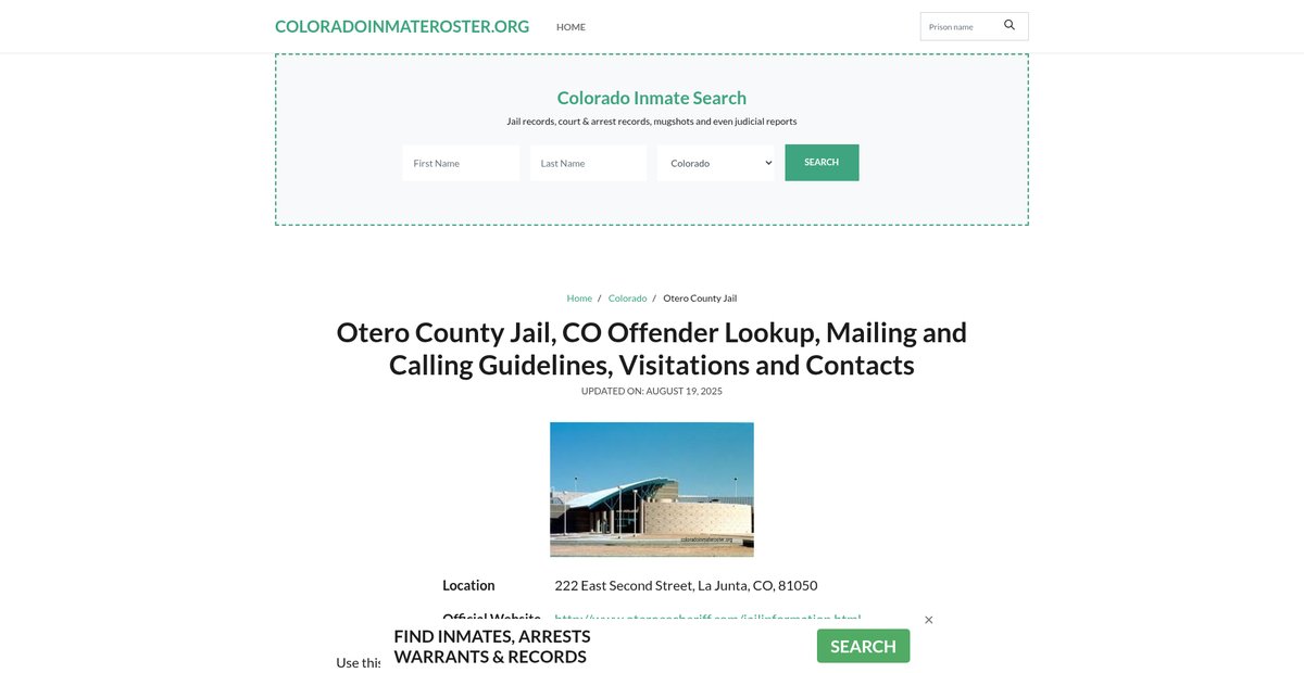 Preview of coloradoinmateroster.org