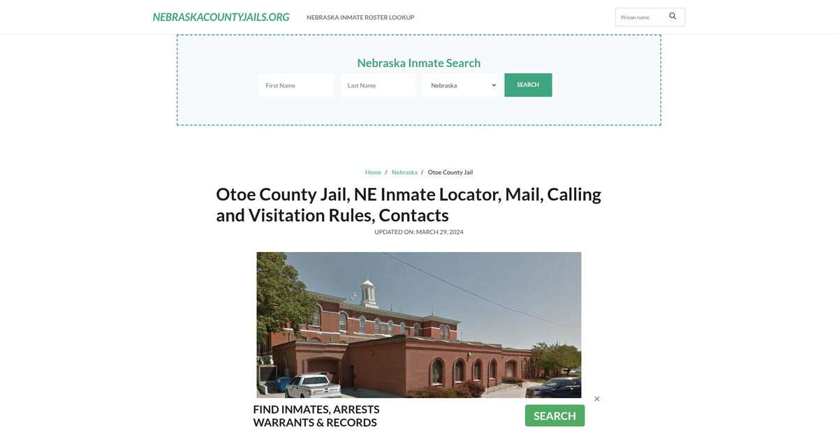 Preview of nebraskacountyjails.org