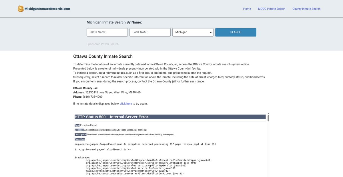 Preview of michiganinmaterecords.com