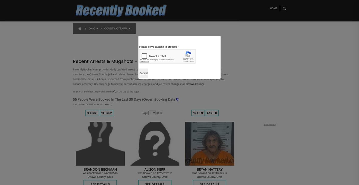Preview of recentlybooked.com
