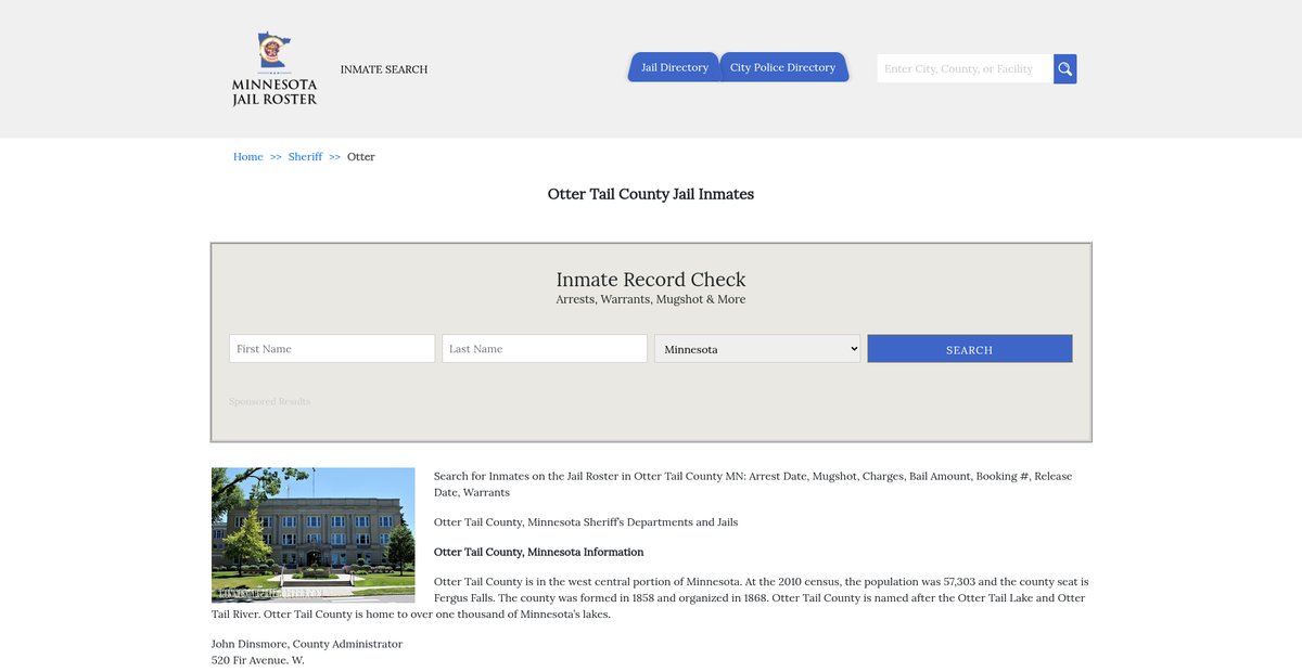 Preview of minnesotajailroster.com