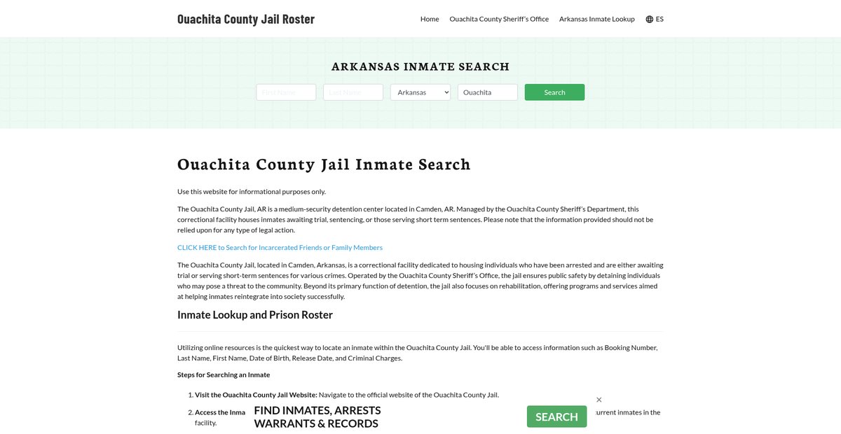 Preview of ouachitacountyjail.org