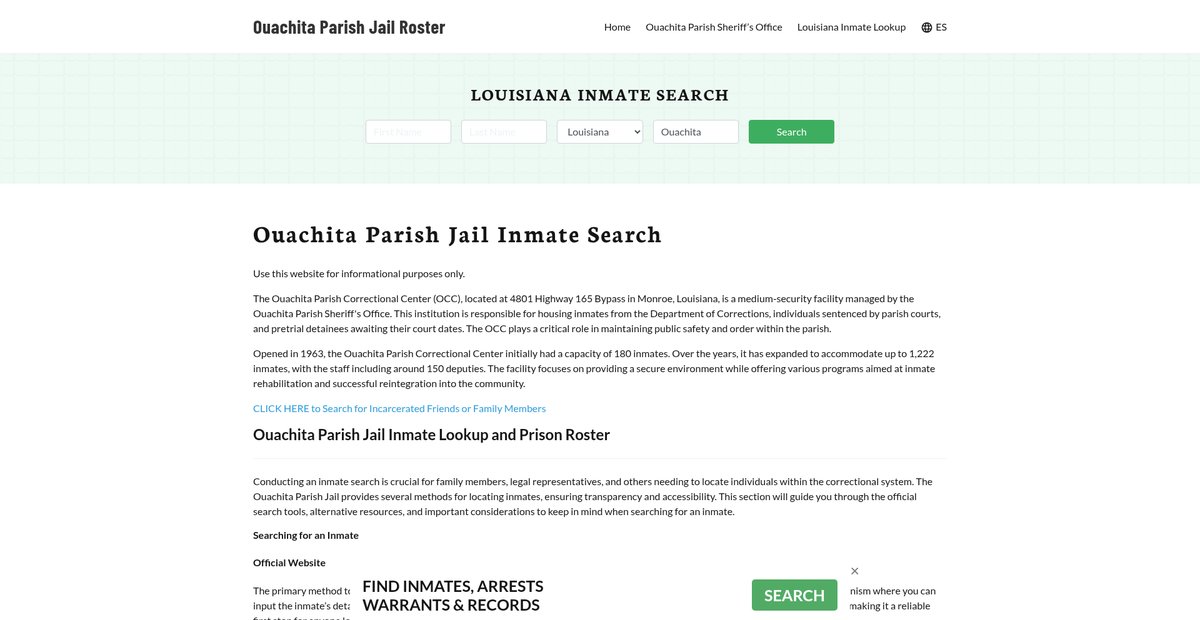 Preview of ouachitaparishjail.org