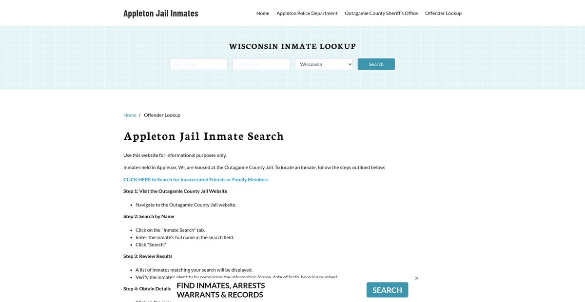 Preview of appletonjail.org