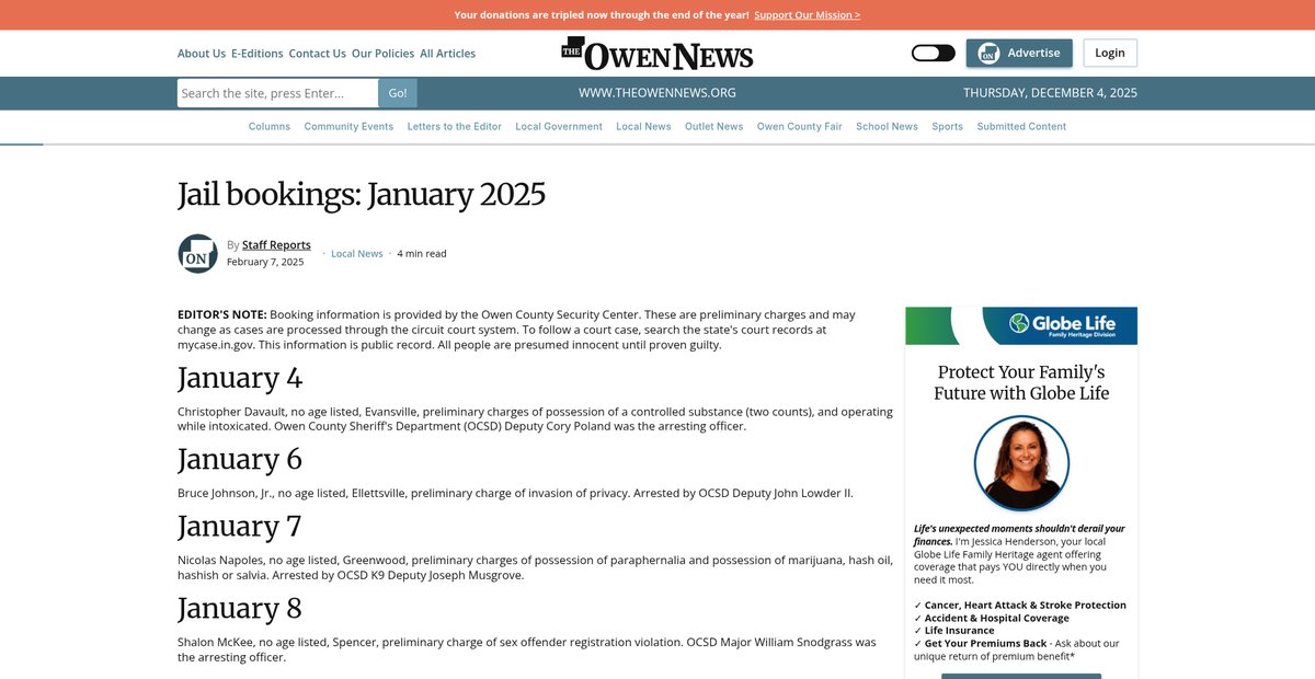 Preview of theowennews.org