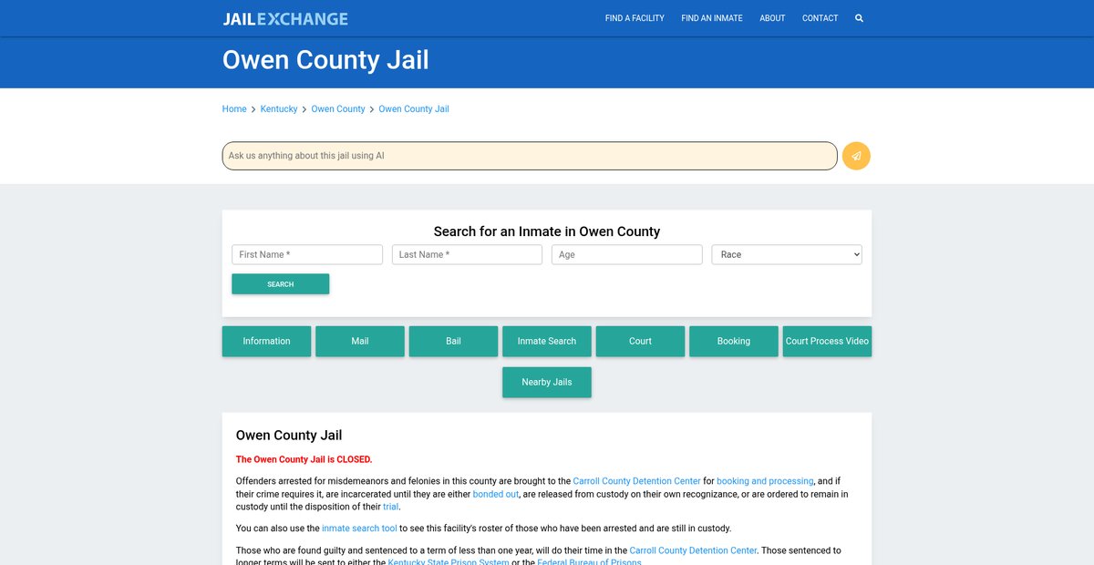 Preview of jailexchange.com