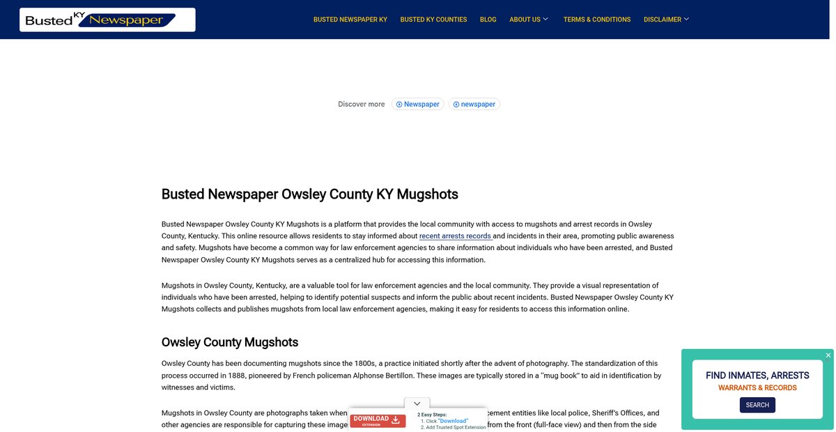 Preview of bustednewspaper-ky.com