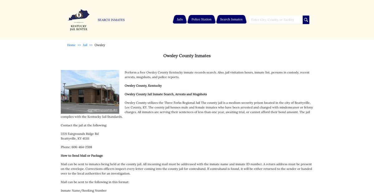 Preview of kentuckyjailroster.com
