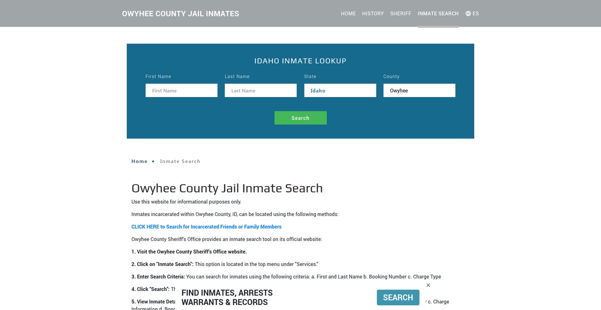 Preview of owyheejailroster.org