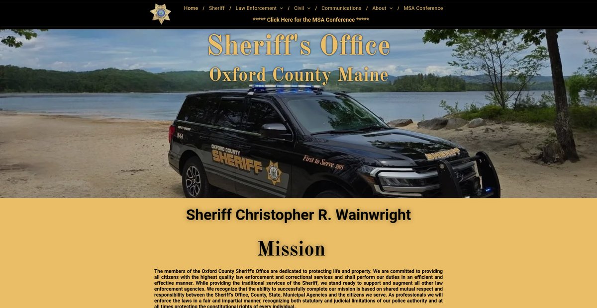 Preview of oxfordcountysheriff.com