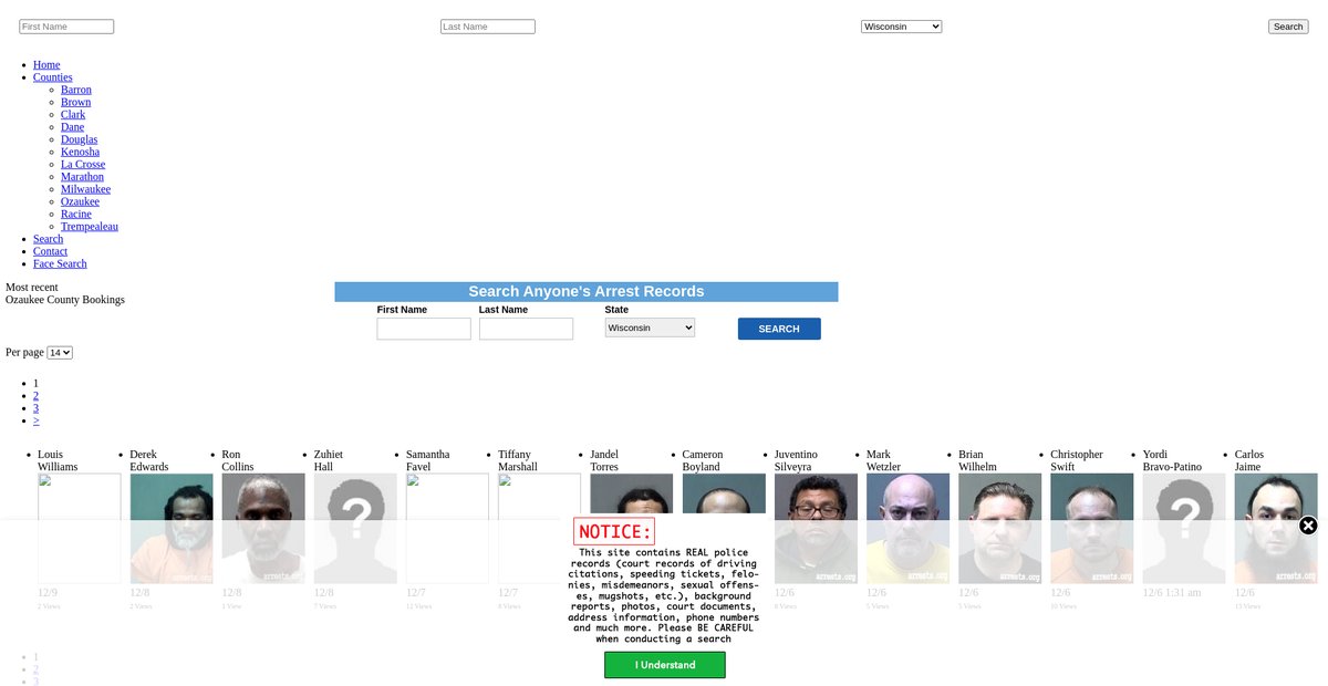 Preview of wisconsin.arrests.org