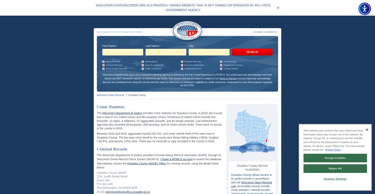 Preview of wisconsin.staterecords.org