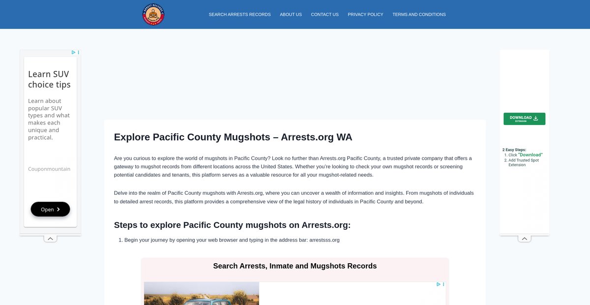 Preview of pacific-mugshots.arrests-org.com