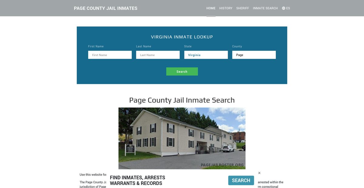 Preview of pagejailroster.org