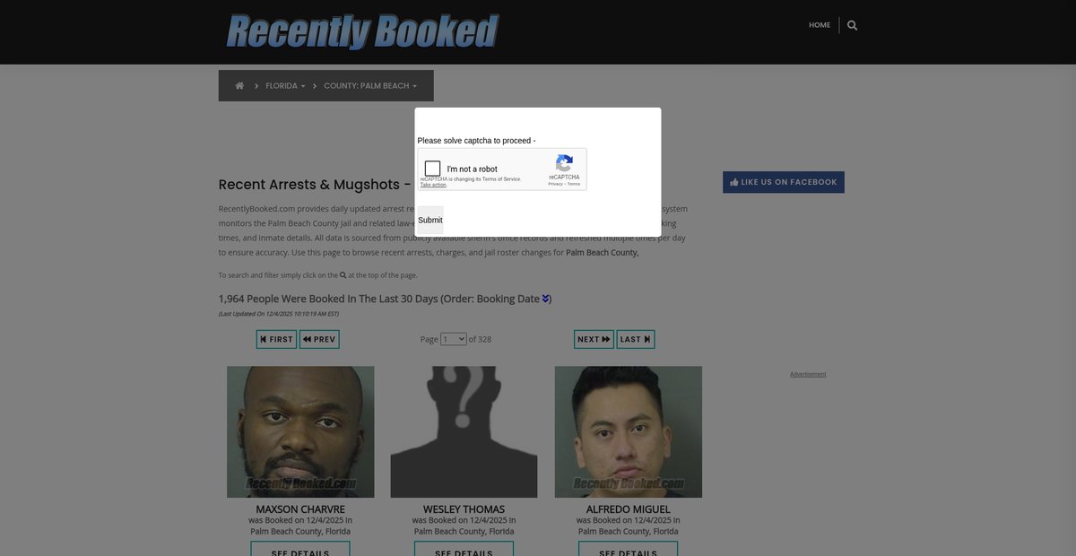Preview of recentlybooked.com