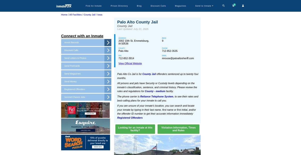 Preview of inmateaid.com