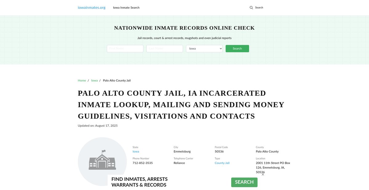 Preview of iowainmates.org