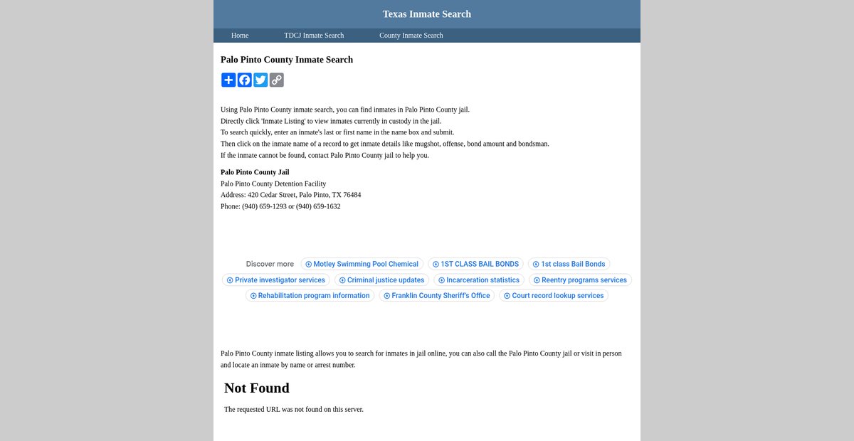 Preview of inmatesearchtexas.org