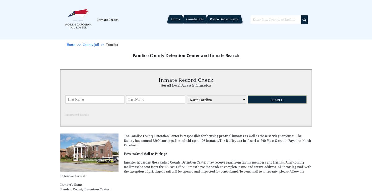 Preview of northcarolinajailroster.com