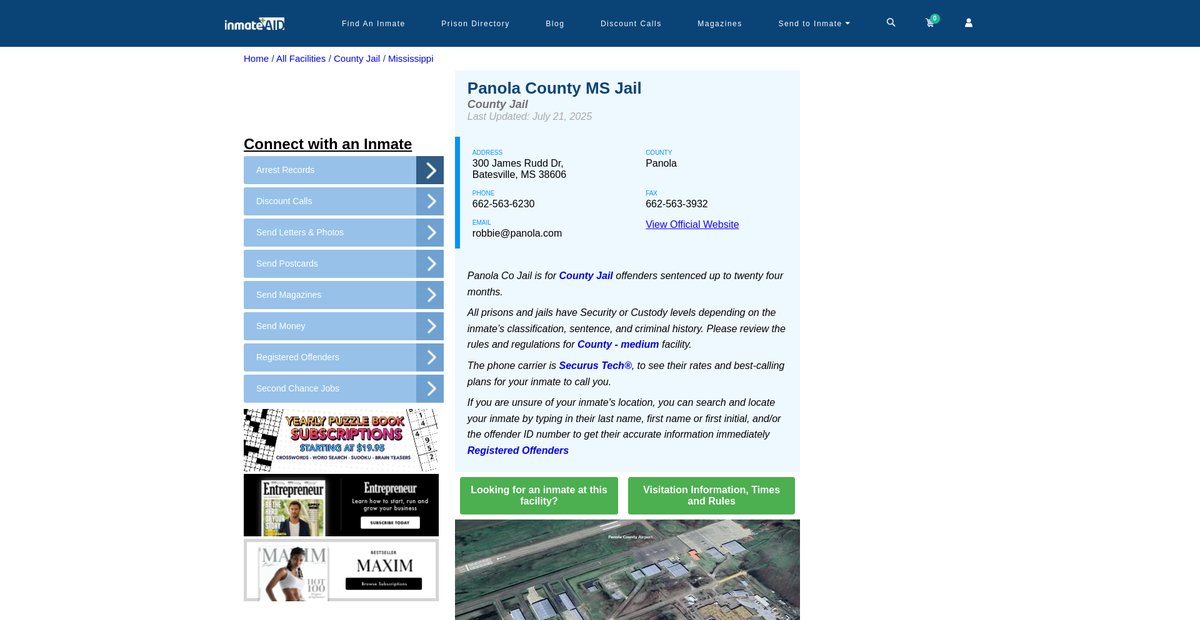 Preview of inmateaid.com