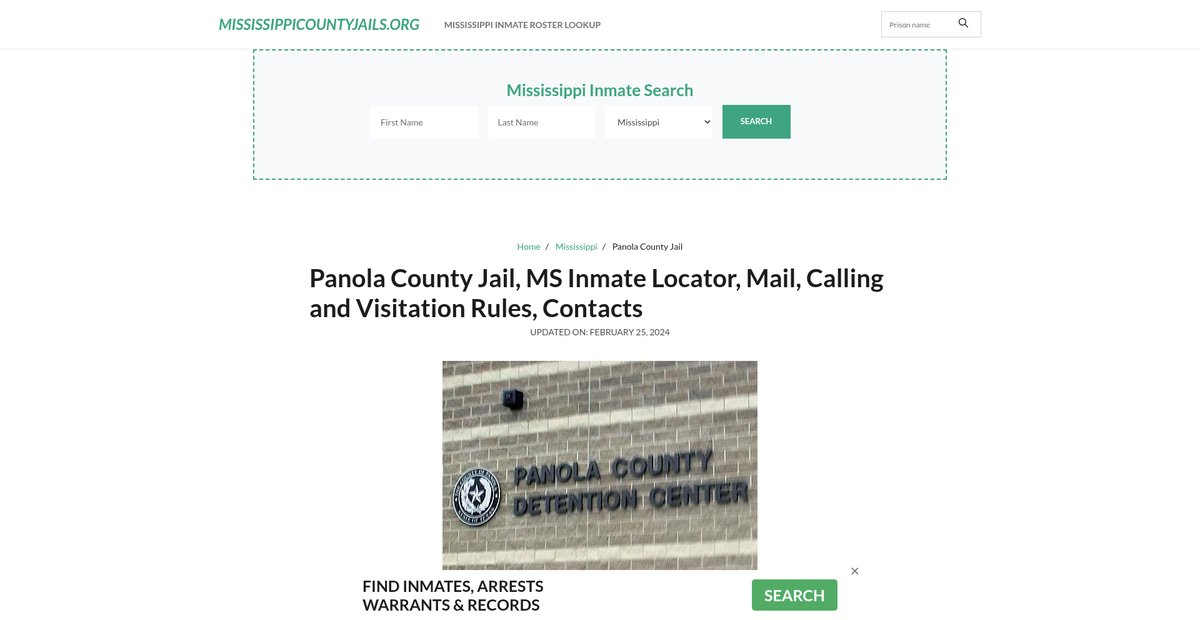 Preview of mississippicountyjails.org