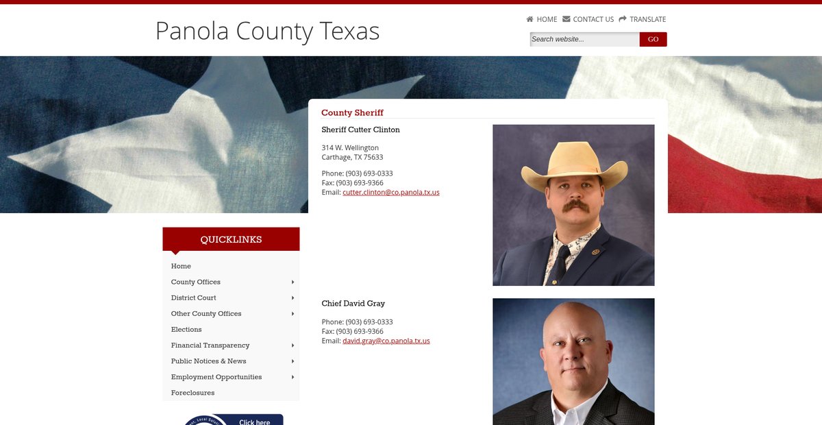 Preview of co.panola.tx.us