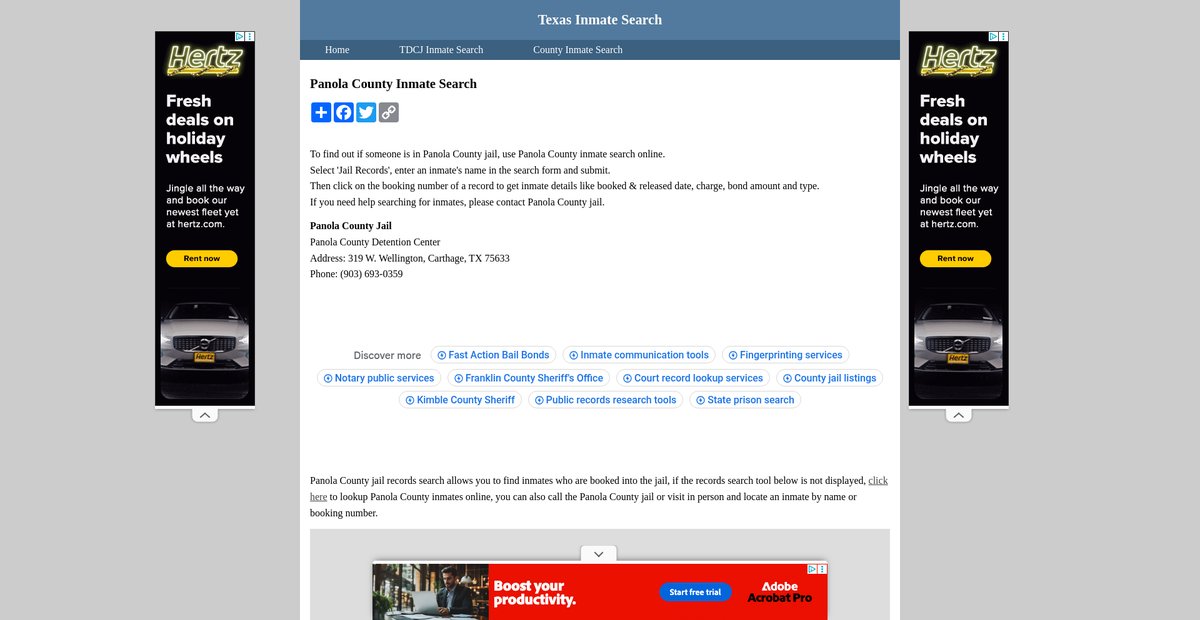 Preview of inmatesearchtexas.org