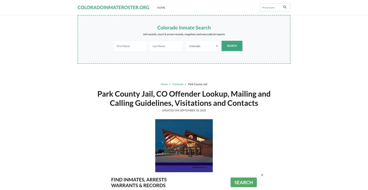 Preview of coloradoinmateroster.org