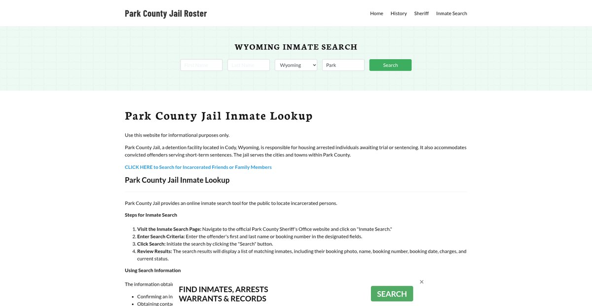 Preview of parkcountyjail.org
