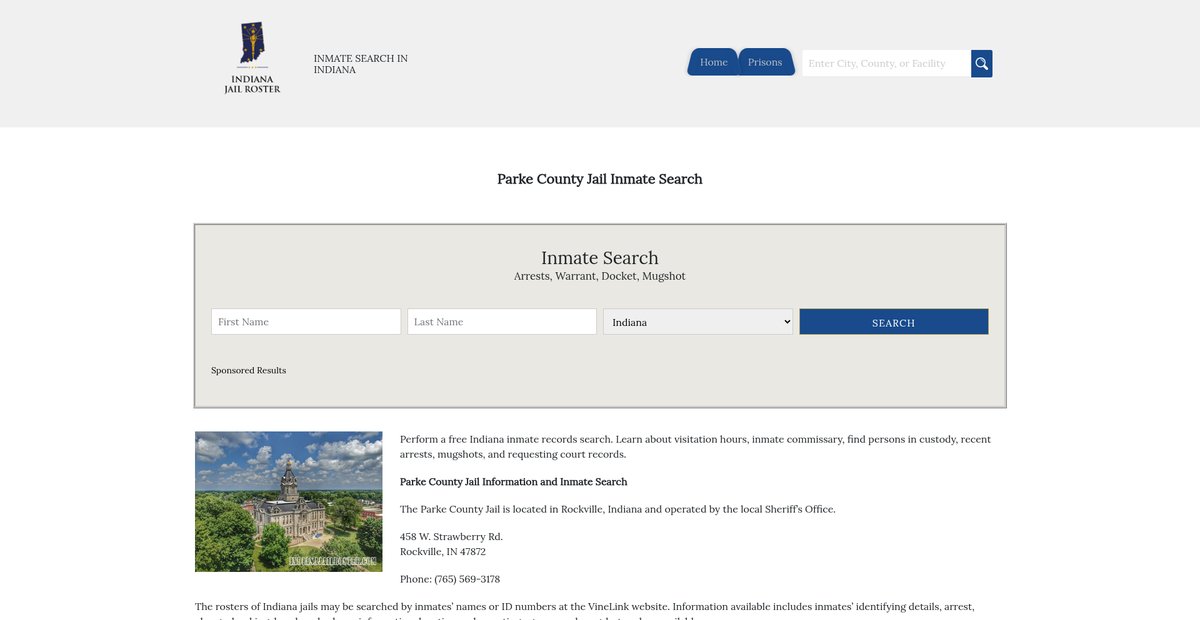 Preview of indianajailroster.com