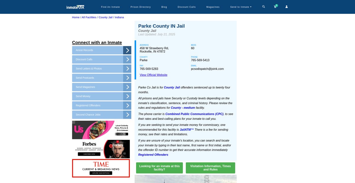 Preview of inmateaid.com