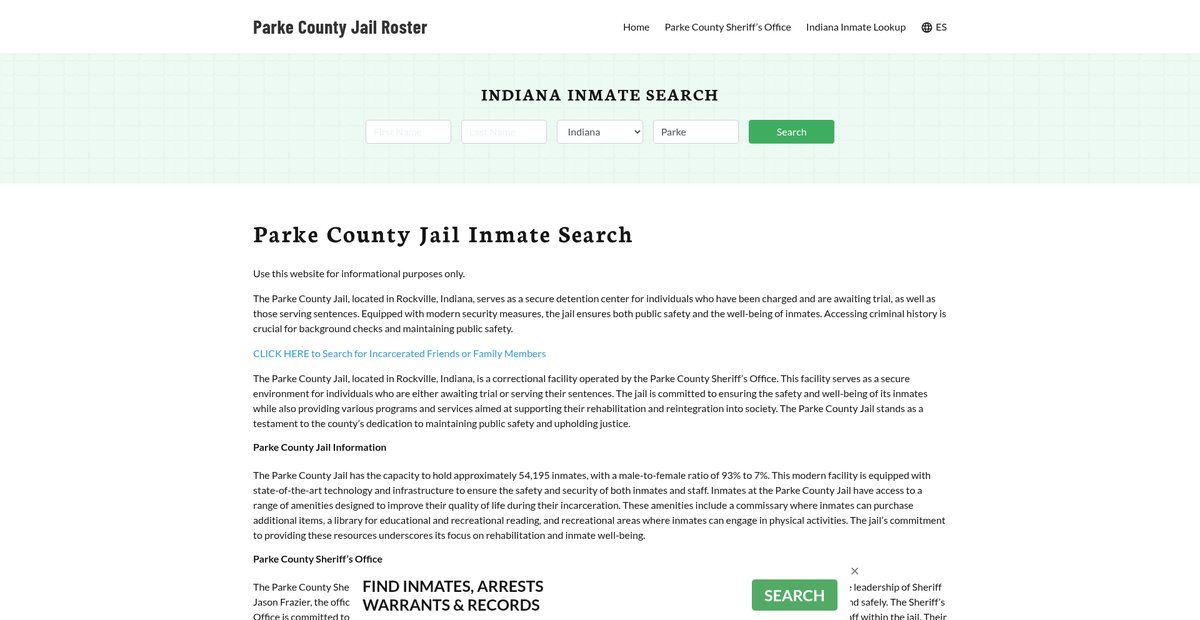 Preview of parkecountyjail.org