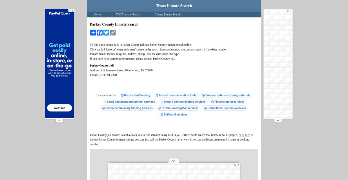 Preview of inmatesearchtexas.org