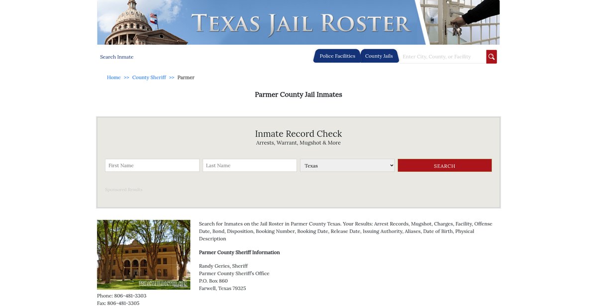 Preview of texasjailroster.com
