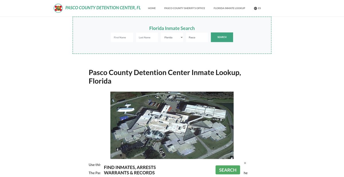 Preview of pascocountydetentionfl.org