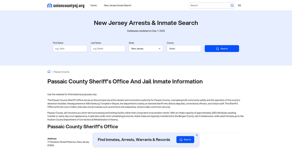 Preview of unioncountynj.org