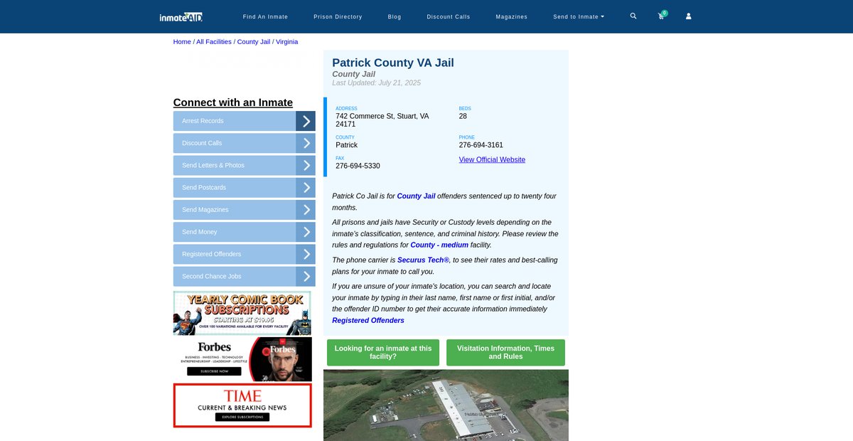 Preview of inmateaid.com