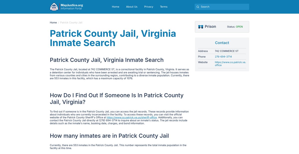 Preview of virginia.mapjustice.org