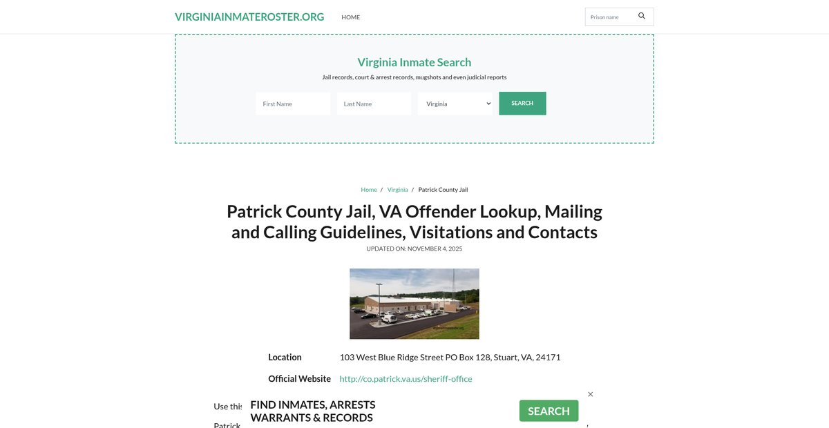 Preview of virginiainmateroster.org