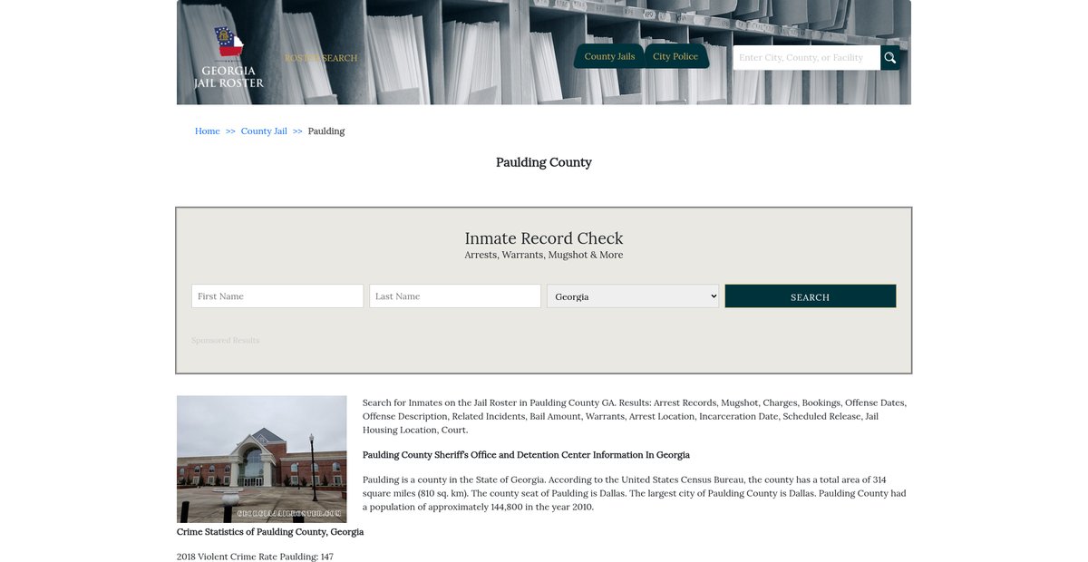 Preview of georgiajailroster.com