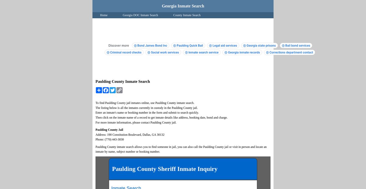 Preview of inmatesearchgeorgia.org