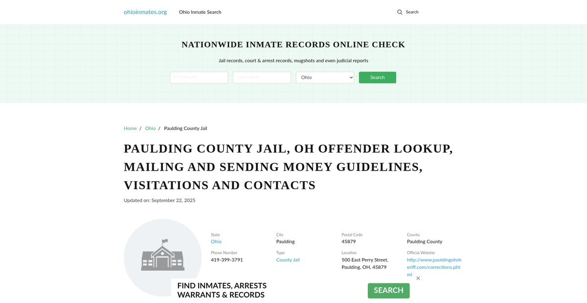 Preview of ohioinmates.org