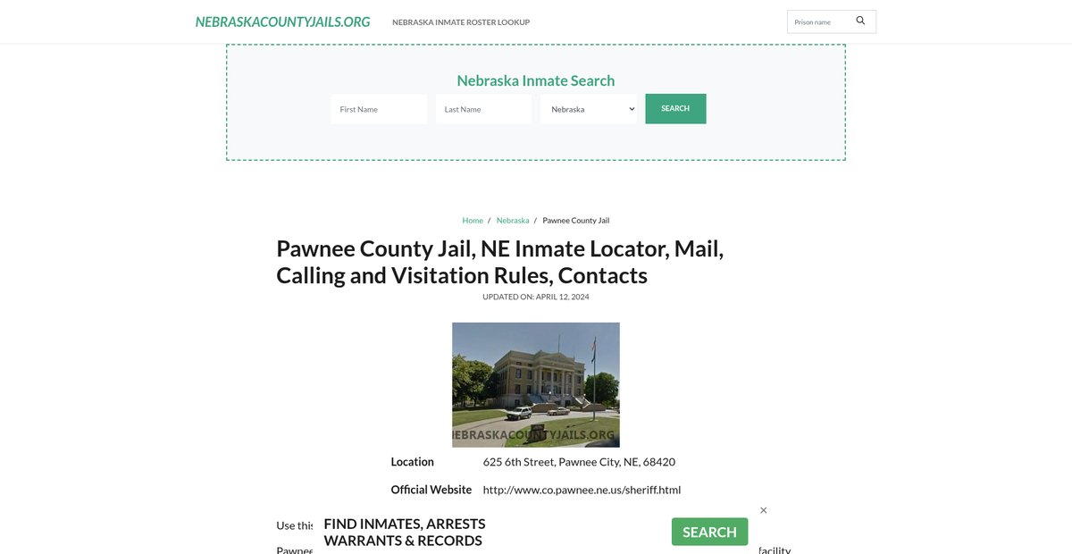 Preview of nebraskacountyjails.org