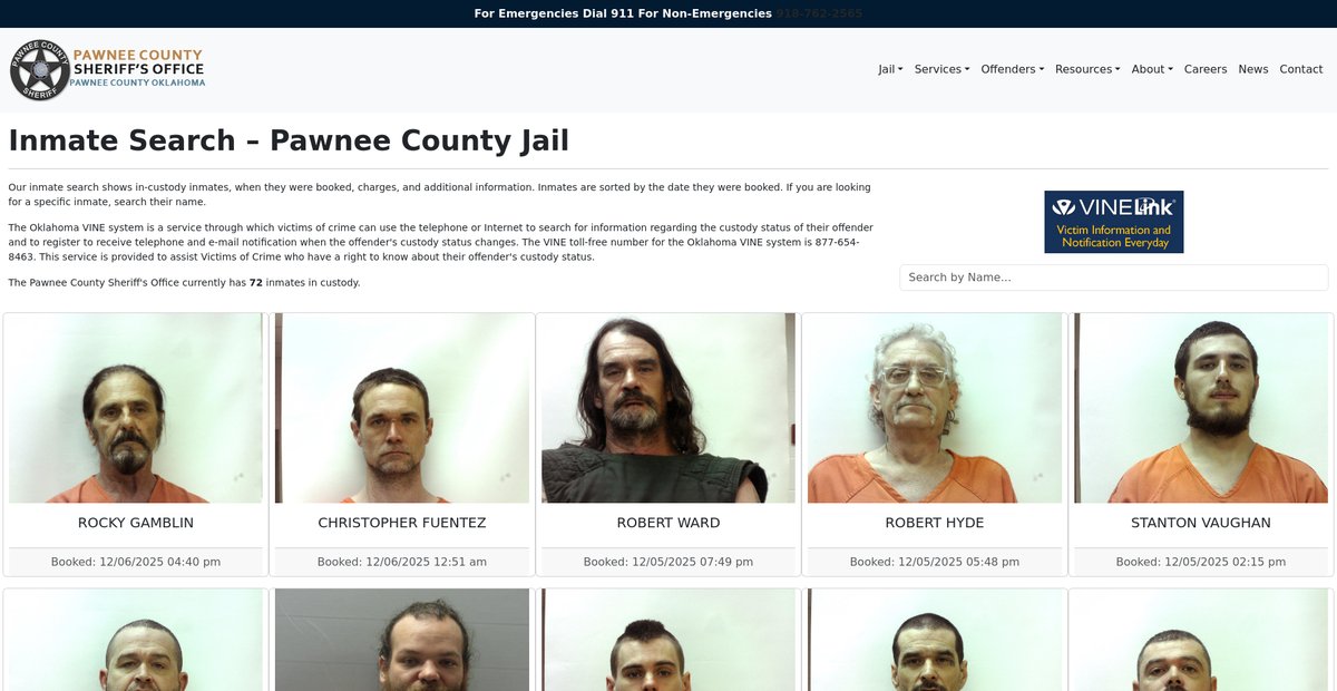 Preview of pawneecountysheriff.com