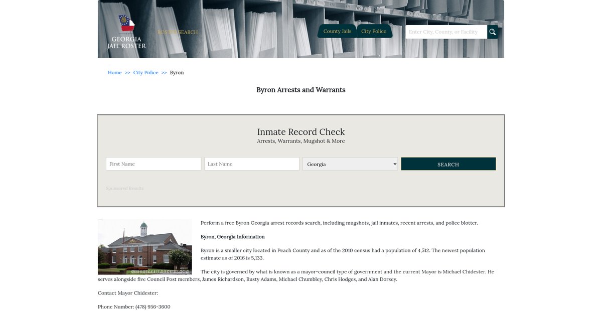 Preview of georgiajailroster.com