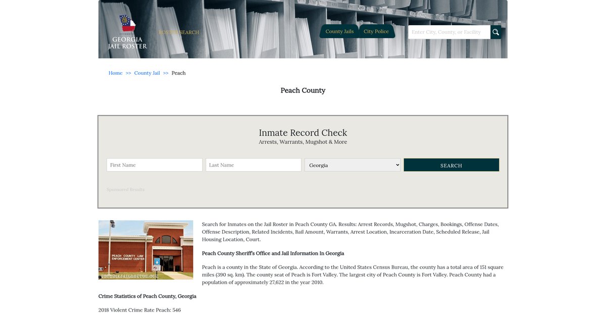 Preview of georgiajailroster.com