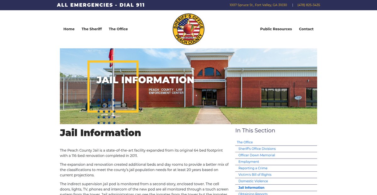 Preview of peachcountysheriff.com