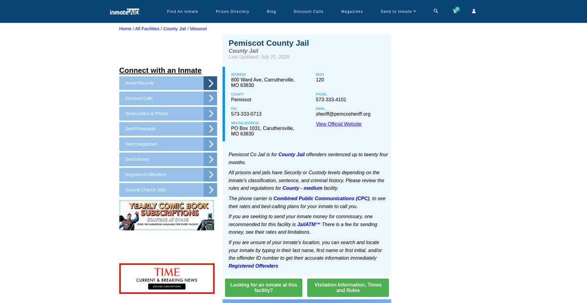 Preview of inmateaid.com