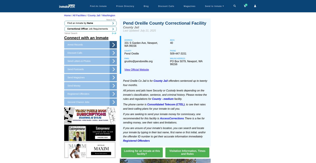 Preview of inmateaid.com